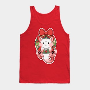 Christmas Wreath Dragon Tank Top